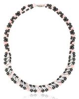 Elegant Womens Hematite Magnetic Therapy Necklace with Healing Stones Pain Relief for Neck Arthritis Migraine Headaches Shoulders and Back (Regular, Rose Quartz)