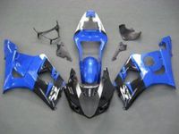 Blue w/ Black Fairing Bodywork Injection Cowl kit for 2003-2004 Suzuki GSXR GSX-R 1000