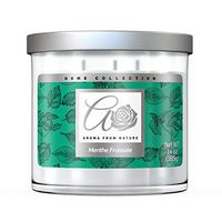 Aroma From Nature Menthe Froissée 14 oz Home Collection Scented Candle - 1 Pack - Aromatherapy Candles - Home Fragrance - Apothecary Glass With Triple Wick