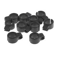 10pcs Smoking Cigarette Finger Ring Cigarettes Free Hands Holder for Smoker Silica Gel Black