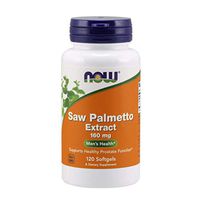 NOW Supplements, Saw Palmetto Extract (Serenoa repens) 160 mg, Men's Health*, 120 Softgels