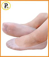 Presadee Full Length Soft Gel Silicone Plantar Fasciitis Foot Heel Arch Pain Pressure Relief Cushioning Insole Sleeve (M/L)