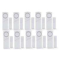 Wireless Home Security Alarm System DIY Kit - Magnetic Sensor - Guardian Protector - Window Glass Vibration Security Burglar Alarm for Homes, Cars, Sheds, Caravans, Motorhomes - Price Xes (Set of 10)