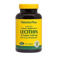 NaturesPlus Lecithin - 1200 mg, 90 Softgels - Supports Brain Function & Heart Health, Promotes Higher Energy Levels, Healthy Liver, May Support Weight Loss - Gluten-Free - 90 Servings