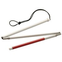 Ambutech Alum 3-Section Folding ID Cane- 28-in.
