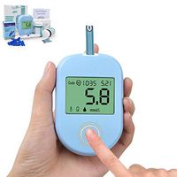 DZWJ Blood Sugar Tester, Diabetes Test Kit with Test Strips x 50 and Lancet x 50, Switchable mg/dL and mmol/L Units