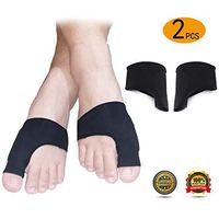Bunion Corrector, Bunion Cushions Relief Sleeve and Gel Pad Bunion Pain Relief for Men and Women Fits with Socks as Well, Insert Cushion Splint in Shoes (2 Pack) (L)