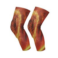 SLHFPX Knee Sleeve 3D Nebula Heart Stars Full Leg Brace Compression Long Sleeves Pant Socks for Running, Jogging, Sports, Crossfit, Basketball, Joint Pain Relief, Men and Women 1 Pair