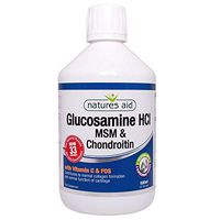 Natures Aid Glucosamine, 1500mg, MSM 500mg & Chondroitin 400mg Liquid 500ml- 4PK