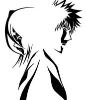 LCK Unique Design Anime Bleach Ichago Ban Kai Kuchiki Rukia Kurosa, White, 6 Inch, Die Cut Vinyl Decal, for Windows, Cars, Trucks, Toolbox, Laptops, MacBook-virtually Any Hard Smooth Surface