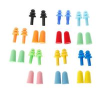 Abicial 2 Pairs Silicone + Foam Ear Plugs Anti Noise Snore Earplugs for Study Sleeping