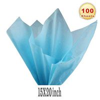 PMLAND Premium Quality Gift Wrap Tissue Paper - Aqua Blue - 15 Inches X 20 Inches 100 Sheets