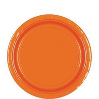 Round Paper Plates | 20ct (9 inch, Orange Peel)