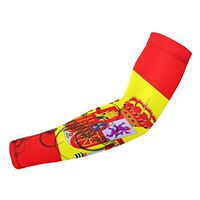 Sincerity First Spain Flag Guitar UV Protection Cooling Arm Sleeves for Sports Fishing Men Women