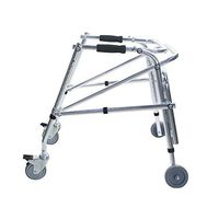 SSLW Light Walker Walker Walking Frame Folding Roller Aluminum Alloy 4 Wheel Mobile Aid Helps to Walk Independently