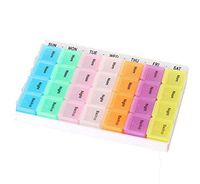7 Day 4 Times Pill Box Pill Holder Organizer Pill Case