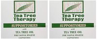 Tea Tree Therapy - Suppository with Tea Tree Oil For Vaginal Hygiene (2-Pack of 6)