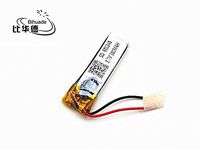 BIHUADE 3.7V 601240 300MAH Lithium Polymer Li-Po Rechargeable Battery for DIY Mp3 MP4 MP5 GPS