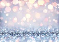 BINQOO 5x3FT Stylish Bling Bokeh(Not Glitter) Backdrop Dreamy Silvery White Spots Photography Background Baby Shower Birthday Carnival Party Newborn Children Photo