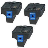 Amsahr 02BKSY(C8721WN) Remanufactured Replacement HP Ink Cartridges with 3 Black Cartridges