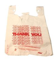T-Shirt Bag Thank You-White Korea 400 pcs