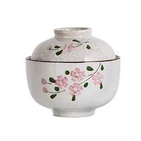 AXZHYX Bowl Bowl, Bowl with lid, Ceramic Soup Bowl, Home stew, Ceramic Bowl Hotel Tableware Home Noodles Boiled Fish Soup Bowl