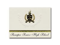 Signature Announcements Sunapee Senior High School (Sunapee, NH) Graduation Announcements, Presidential style, Basic package of 25 with Gold & Black Metallic Foil seal