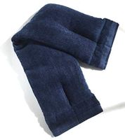 Microwavable Heating Pad, Plush Velour Navy, 100% 19 X 5 Inches, Natural, Rice Filling, Handcrafted in The USA, Arthritis, Neck, Back, Shoulder, Natural Pain Therapy