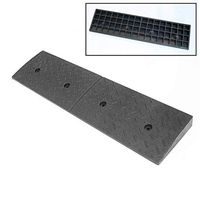 Heavy Curb Ramp, 4cm-10cm Anti-Skid Wheelchair Ramps, Wear-Resistant Rubber Ramp Gas Station Garage Step Service Slope Ramps (Size: 100 25 4cm) (Size : 100257CM)