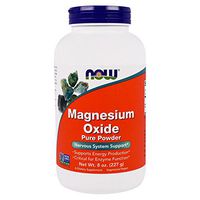 Magnesium Oxide Powder, 8 OZ by Now Foods (Pack of 6)