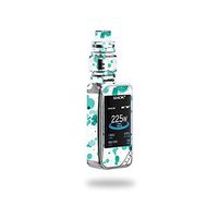 MightySkins Skin Compatible with SMOK X-Priv 225W - Teal Splatter | Protective, Durable, and Unique Vinyl Decal wrap Cover | Easy to Apply, Remove, and Change Styles | Made in The USA