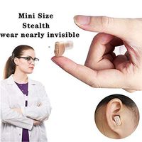 Mini sound amplifier, digital noise reduction, easy to hide, comfortable to wear, gift packaging, suitable for adults, elderly, children, left ear (1 year warranty)