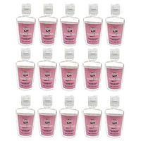 Bapllo Rinse Free Hand Sanitizers Gel, Washless Hand Soap Gel to Instant Skin Cleaning (1.8 Fl Oz / 55ml Clear 15 pack), Household Cleaning Gentle Hydrating Hand Sanitizer Soothing Gel