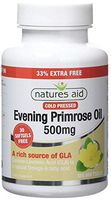 Natures Aid Evening Primrose Oil 500mg (Cold Pressed) 120 Softgels - 5 Pack