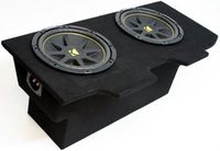 Compatible with Chevy Camaro 93-02 Coupe Dual 12" Kicker C12 Subwoofer Sub Box Enclosure 600 Watts Peak