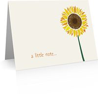 Sunflower Note Cards (24 Cards and Envelopes) Sunflower Cards with Envelopes