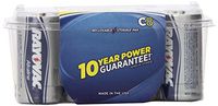Rayovac Alkaline C Batteries, 814-8RVPF2F, 8-Pack with Recloseable Lid