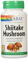 Solaray Shiitake Mushroom Capsules, 600 mg, 100 Count