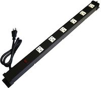 Opentron OT2063 Metal Surge Protector Power Strip Extension Cord 2 Feet 6 Outlet 3 Feet Power Cord