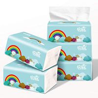 KAIHSD Tissues Everyday Comfort Facial Tissues Table Toilet Paper White Soft Skin-Friendly White Hand Towels 5PCS