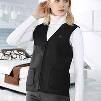 Pangding Heated Vest USB Waterproof Washable Adjustable Electric Heating Sleeveless Jacket Outdoor Warm Keeping Thermal Winter Clothes Outfit (M)