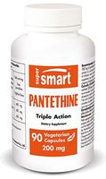 Supersmart - Pantethine 200 mg (Pantesin™) - Derivative Form of Vitamin B5 | Non-GMO - 90 Vegetarian Capsules