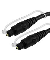F YL 15 ft Toslink Optical Audio Cable Digital Optic Fiber Optics Blu-Ray Black 15'