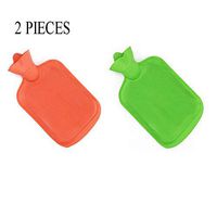 QHYAH Hot Water Bag,Premium Simple Rubber Great for Pain Relief,Hot and Cold Therapy,Natural Rubber BPA Free- Durable Hot Water Bottle,2L,2 Pack