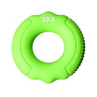 KNDDYY Grip Strength Trainer,Hand Grip Strengthener,Forearm Grip Workout,Grip Trainer Silicone Rings for Rock Climbing (20LB)