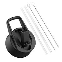 BUZIO Hydro Straw Lid Wide Mouth(BPA Free), Flip Top Cap for Hydro Flask Stainless Steel Water Bottle with 2 Straws and Brushes | Hydro Sports Straw Cap 18oz,32oz, 40oz&64oz