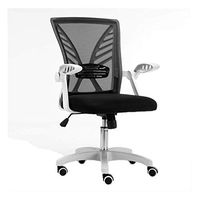 ZLFLD Office Chair Waterproof Chair Back Soft Comfort Chair backrest That is not Easy to wash Multi-Functional Chair Back Computer System Desk Office Chair (Color : Black 3)