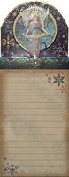 Punch Studio Gold Foil Gem Embellished Magnetic List Pad, Celestial Sparkle Angel 66567