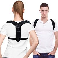 Posture Corrector Adjustable Upper Back Brace for Clavicle Support Back Straightener Pain Relief from Neck Back and Shoulder for Men Women