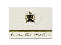 Signature Announcements Canajoharie Senior High School (Canajoharie, NY) Graduation Announcements, Presidential Basic Pack 25 with Gold & Black Metallic Foil seal